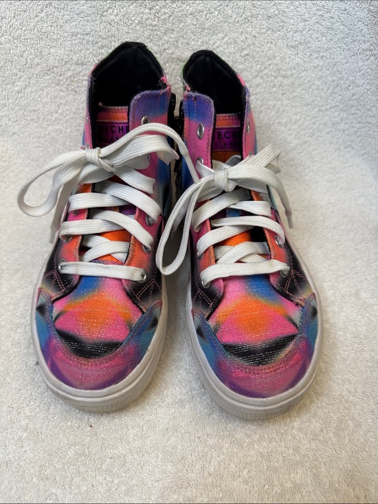 Other - Skechers Girls Hyperlift Prism Party Tie Dye Platform High Top Sneakers Size 3